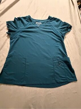 Grey's Anatomy Teal V-Neck Short Sleeve Scrub Top